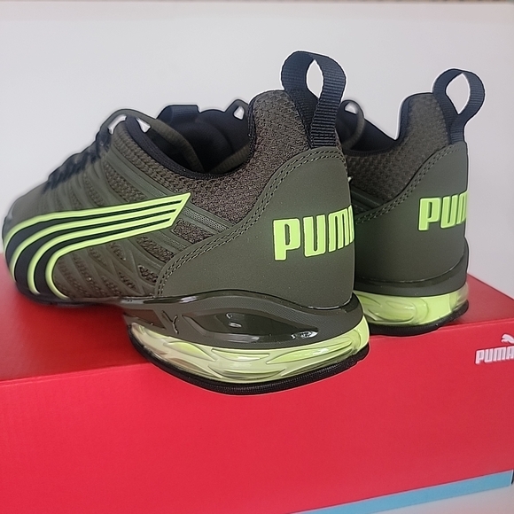 Size 8.5 - Puma Voltaic Evo Wide Dark Olive Fizzy Apple - Picture 9 of 10